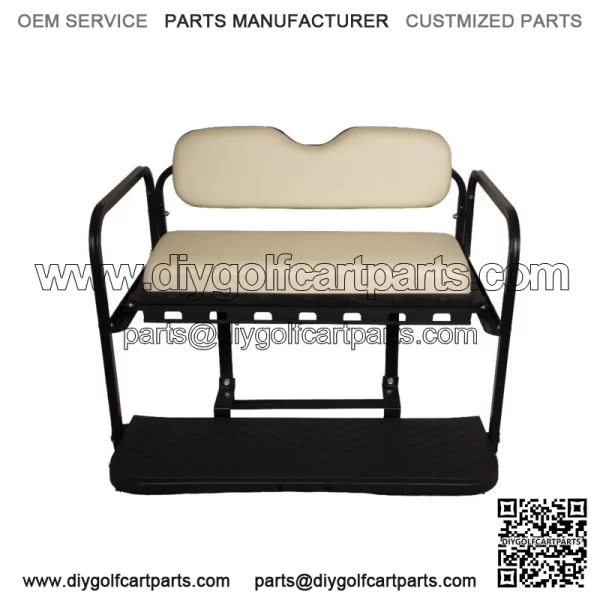 MACH3 Rear Flip Seat for Yamaha Drive2 Golf Carts 2017 & Up - White - Image 3