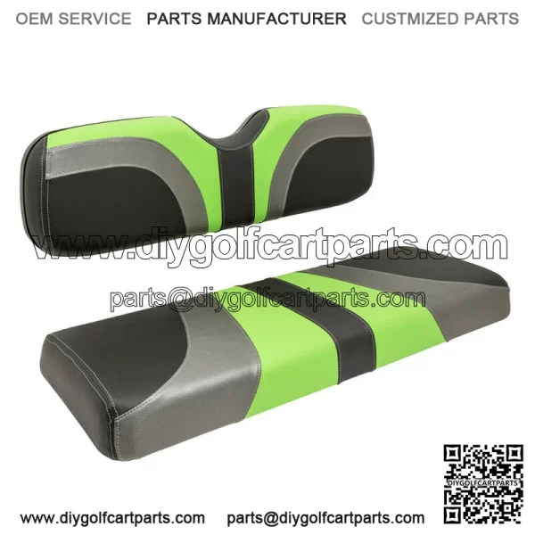Blade Golf Cart Front Seat Covers for Club Car DS - Lime Green/Charcoal/Black