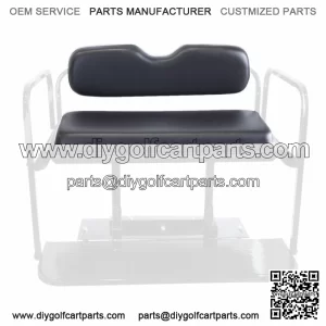 Golf Cart Rear Seat Cushion Set  - Black