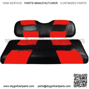 Riptide 2004-Up Black/Red Two-Tone Front Seat Covers for Club Car Precede