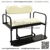 EZGO RXV Golf Cart Flip Folding Rear Back Seat Kit, 2008 and Up - Oyster White