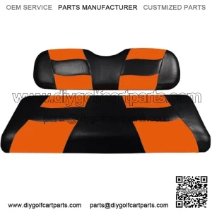 Riptide 2004-Up Black/Orange Two-Tone Front Seat Cover for Club Car Prece