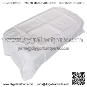 EZGO TXT Golf Cart Front Seat Cover - White Seat Bottom