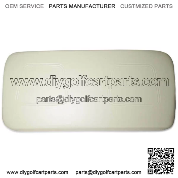 White Seat Bottom Assembly for Club Car DS Golf Cart - 2000-Up - Image 3