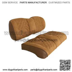Suede Front Seat Cushions for Club Car Precedent/Tempo/Onward Golf Cart - Honey