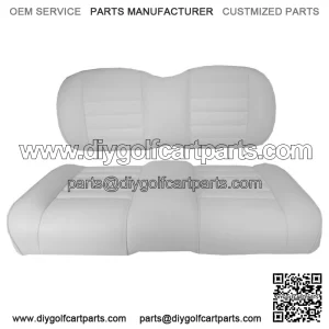 Premium Vinyl Front Seat Cushions for EZGO RXV (08-Up) Golf Cart - White