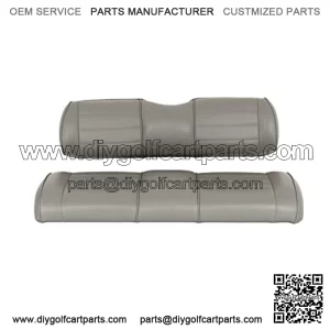 Premium Vinyl Seat Cushions for Mach3 Golf Cart Rear Seat - Gray