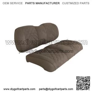 Suede Front Seat Cushions for Club Car Precedent/Tempo/Onward Golf Cart - Pewter