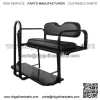 ProFX Rear Seat Kit with Grab Bar for Yamaha Drive2 (2017-Up) Golf Cart - Black