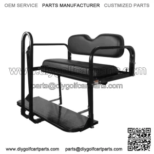 ProFX Rear Seat Kit with Grab Bar for Yamaha Drive2 (2017-Up) Golf Cart - Black