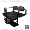 ProFX Rear Seat Kit with Grab Bar for Yamaha Drive2 (2017-Up) Golf Cart - Black - Image 2