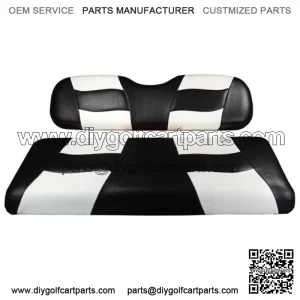 Riptide Black/White 2007-Up Two-Tone Front Seat Cover for Yamaha G29 Driv