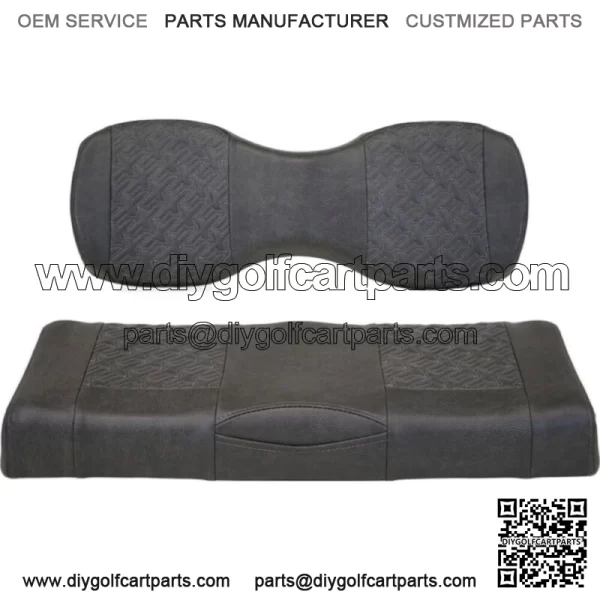 Executive Golf Cart Seats for Genesis Rear Seat Kits - Charcoal