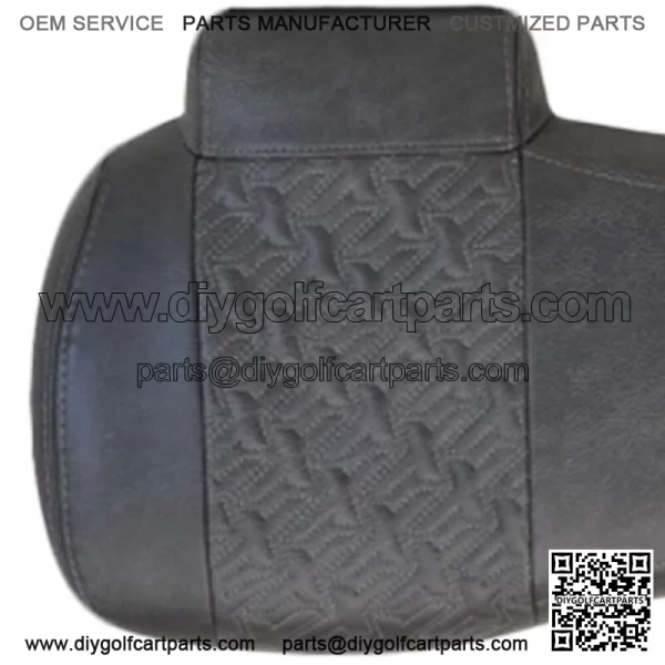 Executive Golf Cart Seats for Genesis Rear Seat Kits - Charcoal - Image 2