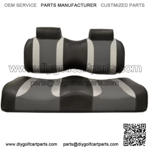 Golf Cart Seat Cushions for Yamaha Drive/Drive2 - Black/Grey