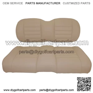 Premium Vinyl Front Seat Cushions for EZGO S6/L6 Express Golf Cart - Beige