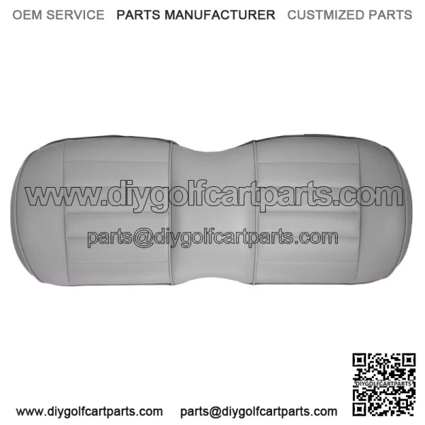 Premium Vinyl Front Seat Cushions for EZGO S6/L6 Express Golf Cart - Gray - Image 2