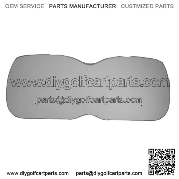 Premium Vinyl Front Seat Cushions for EZGO S6/L6 Express Golf Cart - Gray - Image 3