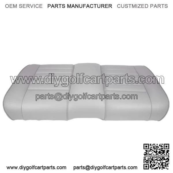 Premium Vinyl Front Seat Cushions for EZGO S6/L6 Express Golf Cart - Gray - Image 4