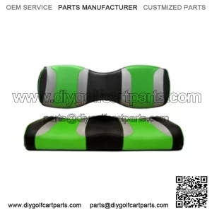 Golf Cart Rear Seat Cushions for Genesis 250/300 - Black/Green
