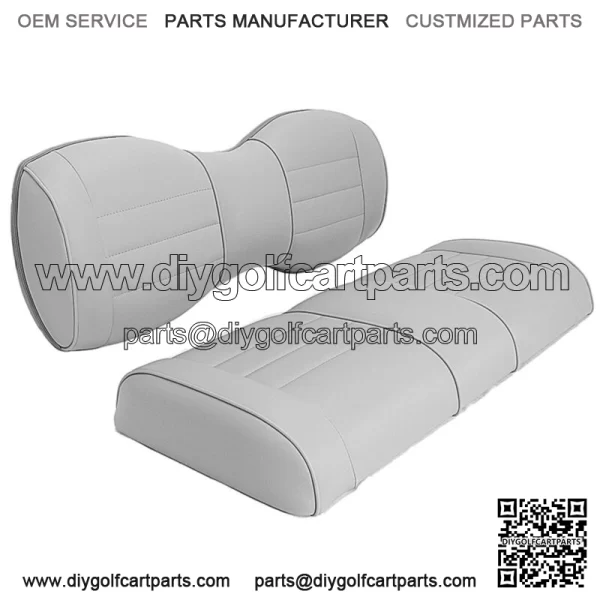 Vinyl Seat Cushions for Genesis 250/300 Golf Cart Rear Seat - Graphite - Image 2
