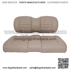 Premium Vinyl Front Seat Cushions for EZGO S6/L6 Express Golf Cart - Mushroom