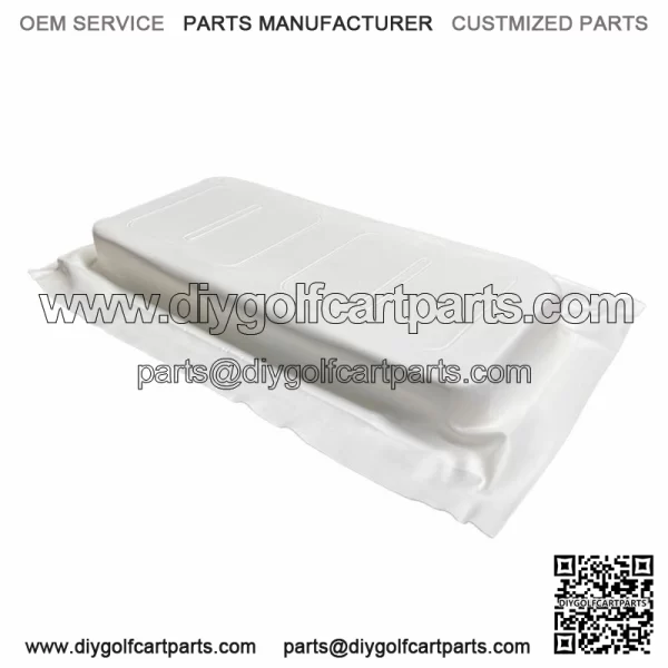 EZGO Shuttle / Express L6 / S6 / L6 Golf Cart White Front Seat Bottom Cover Only