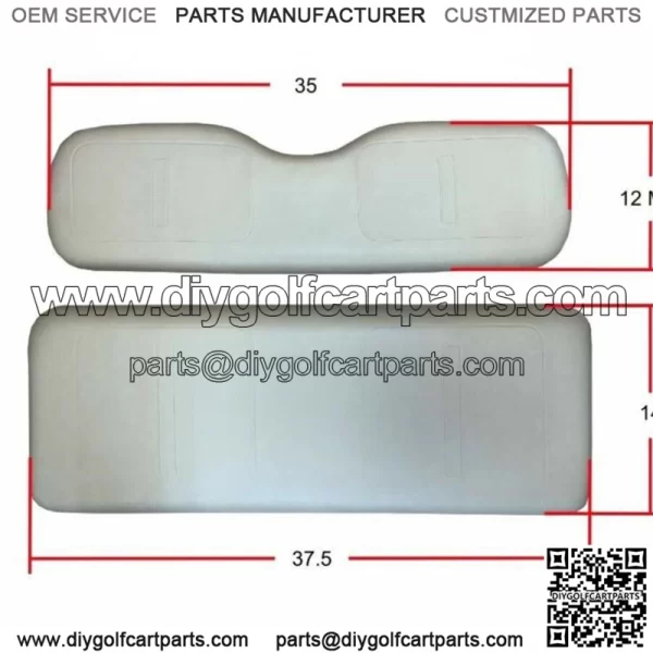 Black Seat Cover Front Rear 4 PCS Fit EZGO Medalist 36V TXT 94-13 G&E Golf Cart