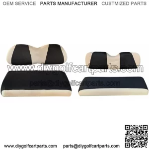 Golf Cart Front Rear Seat Cover Set Fit Club Car DS EZGO TXT RXV 4- Seater S+XS
