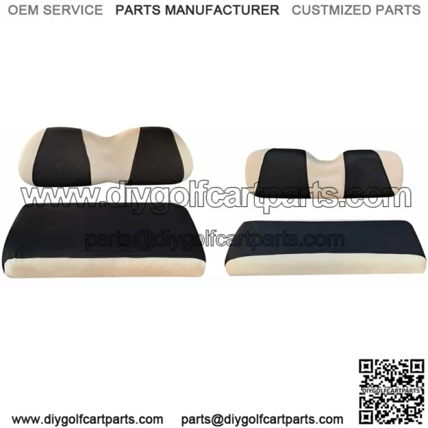 Golf Cart Front Rear Seat Cover Set Fit Club Car DS EZGO TXT RXV 4- Seater S+XS