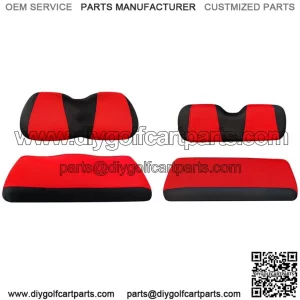 Front Rear Golf Cart Seat Cover Set for Club Car Precedent Yamaha 4 Passenger