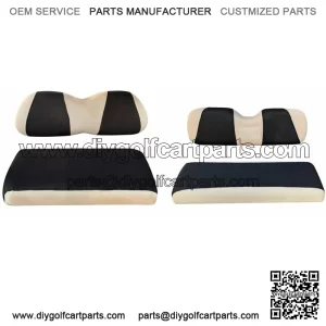 Golf Cart Front Rear Seat Cover Set Fit Club Car DS EZGO TXT RXV 4- Seater S+XS