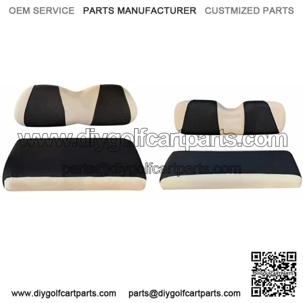 Golf Cart Front Rear Seat Cover Set Fit Club Car DS EZGO TXT RXV 4- Seater S+XS