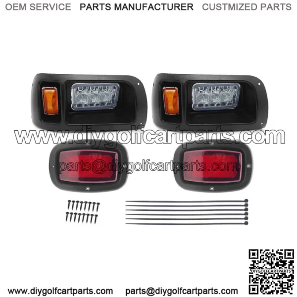 For Club Car DS Golf Cart Street Legal LED Light Headlight & Taillight Kit 1993+