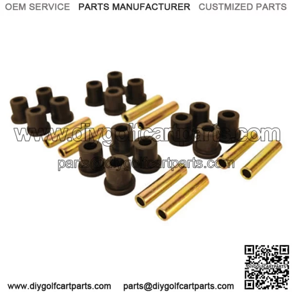 Front Rear Leaf Spring Bushing Set For Club Car DS Carryall Golf Cart, Set of 4