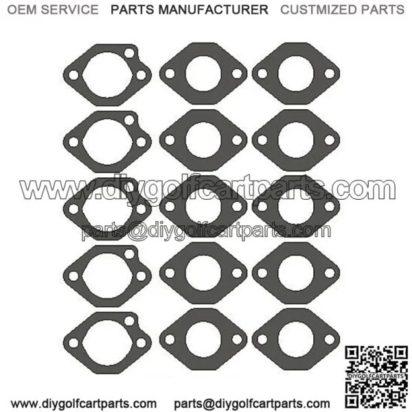 5 Pack CARBURETOR GASKET SET FITS 1016438 CLUB CAR DS PRECEDENT 1992 & UP CARB