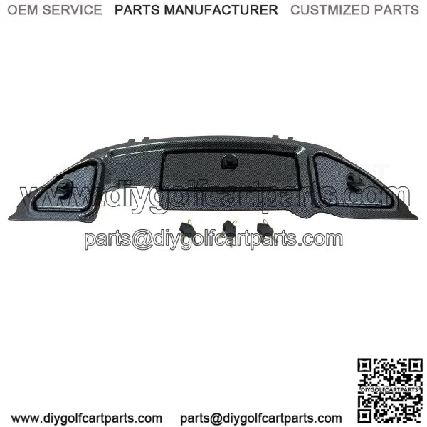 Club Car Precedent Golf Cart Carbon Fiber Dash Panel Locking Glove Box 2007+