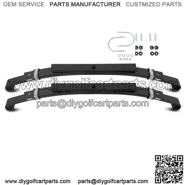 Set of 2 Rear Leaf Heavy Duty Springs For Club Car DS Golf Cart 1981+