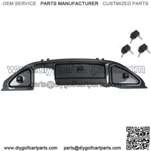 Golf Cart Carbon Fiber Dash W/ Locking Doors For Club Car Precedent 2008-Up