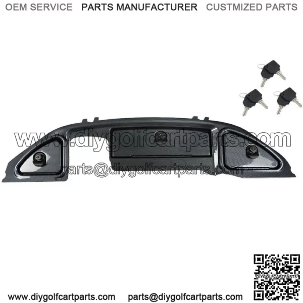 Golf Cart Carbon Fiber Dash W/ Locking Doors For Club Car Precedent 2008-Up
