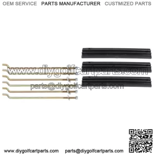 Fit for 1981-2013 Club Car DS Golf Cart Battery Hold Down Retainer Plate Rod Kit