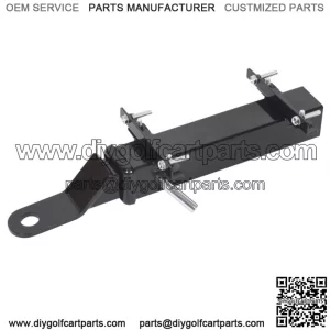 For Club Car Ezgo Yamaha Black Golf Cart Trailer Hitch Fits on Backseat Footrest