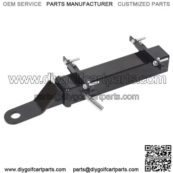 For Club Car Ezgo Yamaha Black Golf Cart Trailer Hitch Fits on Backseat Footrest