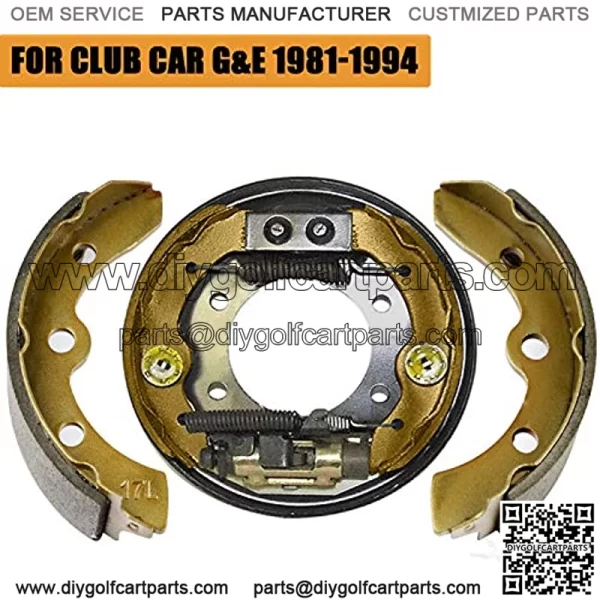 Club Car Replacement Brake Shoes for Club Car DS 1981-1994 Carryall (Manual Adjust) Club Car Rear Brake Shoes OEM Club Car 101146302??4Pcs-Long - Image 4