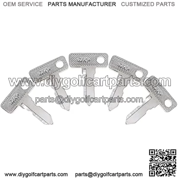 5 PCS Ignition Keys 1012505 AM10079 17063-G01 Fit for 1982-Up Club Car Precedent DS Gold Carts - Image 2
