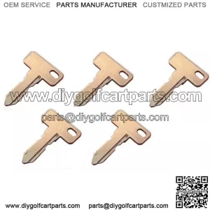 Club Car Golf Cart Key Gas & Electric DS and Precedent (Set Of 5)