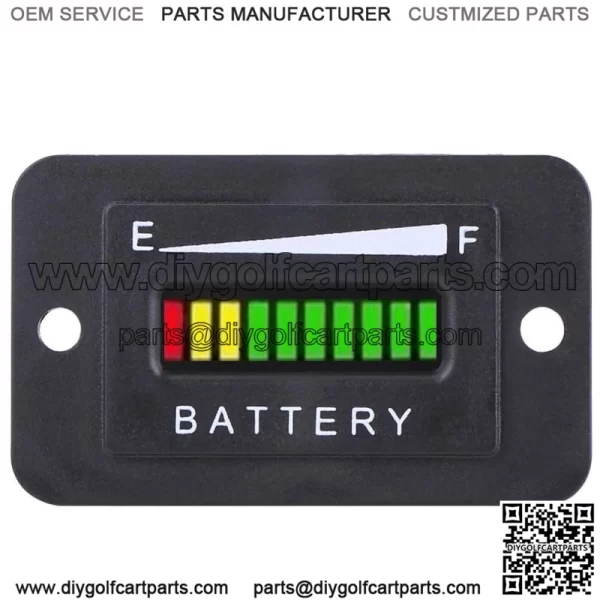 Indicador de Carga Bater??a LED Digital 12V / 24V / 36V / 48V de Indicador medidor para Golf Cart (BI  QC02581-03