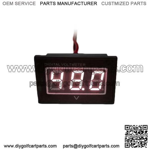 48V Golf Cart Digital Volt Meter Battery Gauge Club Car EZGO Yamaha 48 Volt- RED