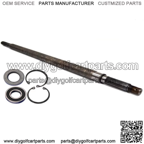 Golf Cart Pass. Side Rear Axle Shaft W/ Bearing EZGO TXT Electric 94+ 20377G12