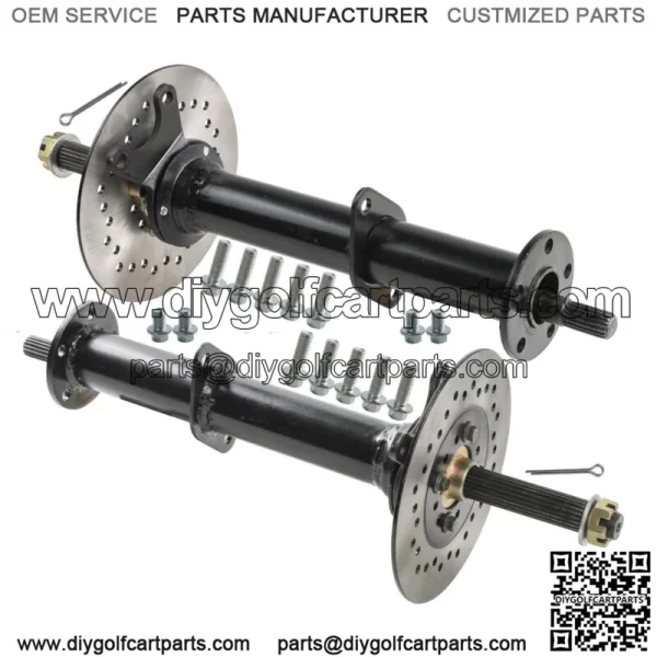 40" Differential Rear Axle Kit Drive Shaft, Brake Disc For Go Kart Golf Cart ATV